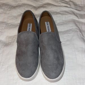 Steve Madden slip on shoe, worn once grey